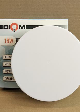 Светильник светодиодный накладной Biom 18W 5000К IP33 круг BYR...
