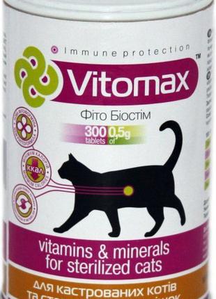 Vitomax Витамины для кастрированных котов и стерилизованных ко...