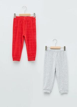 Теплые брюки lc waikiki 92-98 см низ пижама спортивные бархат