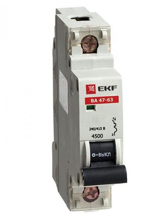 Автоматический выключатель 1*50A ВА 47-63 (C) 4.5kA EKF