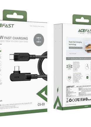 Кабель быстрой зарядки 100W ACEFAST C5-03 Type-C to Type-C 5A,...