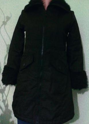 Демисезонное пальто куртка для девочки 9-10-11 лет