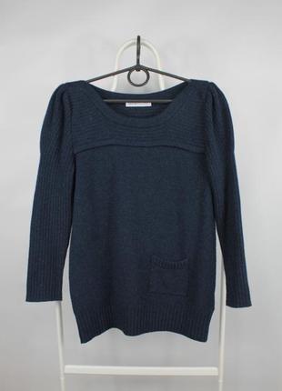 Стильний светр see by chloe blue wool sweater with pocket