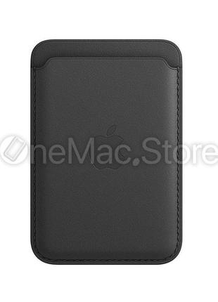 Чехол Apple Iphone Leather Wallet with MagSafe (черный/black)