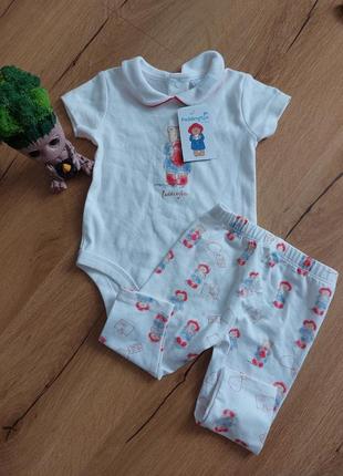 Боді зі штанцями, комплект для малюка 6-9 місяців