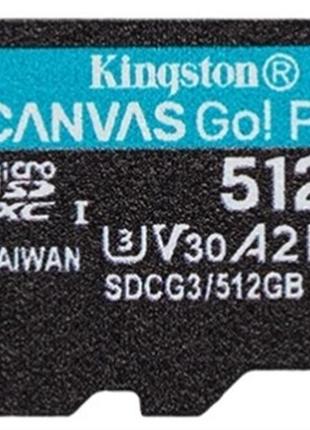 Карта памяти MicroSDXC 512GB UHS-I/U3 Class 10 Kingston Canvas...