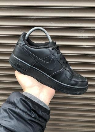 Nike air force 1 black 38р 24см кросівки жіночі оригінал