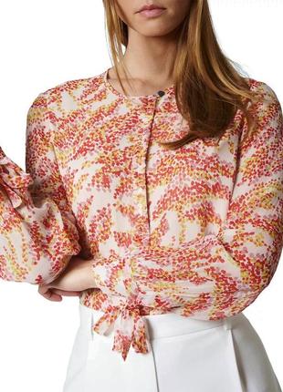 Блуза з принтом тонкий шовк 'l.k.bennett' 46р