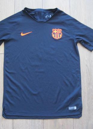 Nike (147-158) футбольная футболка детская fc barcelona