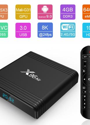 Android TV приставка Amlogic TV BOX X96 Air |S905X3, 4GB RAM, ...