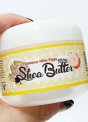 Крем с маслом ши, 88 г, elizavecca milky piggy shea butter 100%