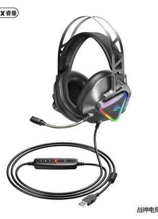 Навушники REMAX LED Wargod Series Gaming Headphone RM-810 |USB...