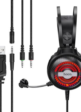 Навушники Hoco Streamer gaming headphones LED W101