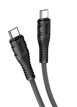 Кабель Hoco Type-C to Type-C Nano silicone charging Data cable...