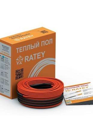 Нагревательный кабель Ratey RD1, 7.7-9.6 кв.м/1400Вт (одножиль...