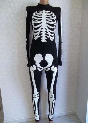 ( s - 44 р ) скелет женский фирменный комбинезон пижама кигуру...
