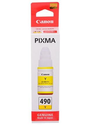 Чорнило Canon GI-490 PIXMA G1400/2400/3400 Yellow (0666C001) 7...