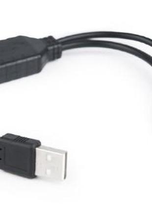 Перехідник Cablexpert UAPS12-BK USB А-папа/2х PS/2, 30см, Дозв...