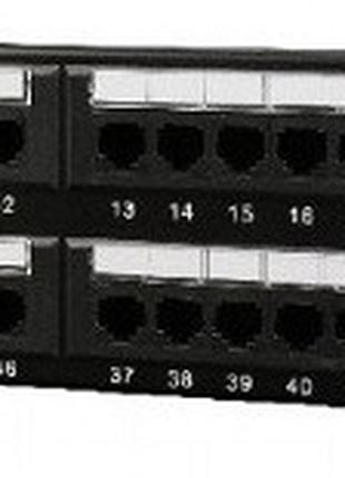 Патч-панель Cablexpert NPP-C548CM-001 Cat 5e, 48 порти, UTP (к...