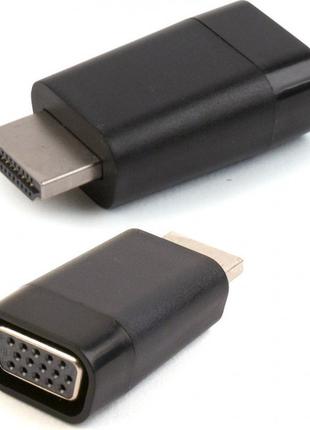 Адаптер HDMI->VGA Cablexpert, black (AB-HDMI-VGA-001) (код 100...