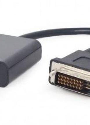 Адаптер DVI->VGA (M/F) Cablexpert, 0.2м, Black (A-DVID-VGAF-01...