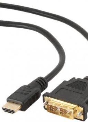 Кабель HDMI - DVI 1м Maxxter (V-HDMI-DVI-1M) (код 125181)
