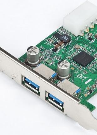 Адаптер Контролер 2xUSB3.0 Gembird UPC-30-2P PCI-E (UPC-30-2P)...