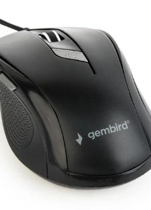 Мишка Миша Gembird MUS-6B-01 Black USB (код 109896)