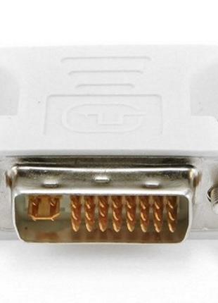 Адаптер DVI->VGA (M/F) Cablexpert, White (A-DVI-VGA) (код 65974)