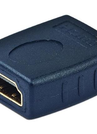 Адаптер HDMI->HDMI (F/F) Cablexpert, F19, Black (A-HDMI-FF) (к...