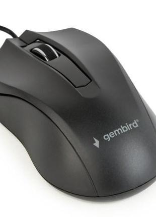 Мишка Миша Gembird MUS-3B-01 USB інтерфейс, чорний колір (код ...