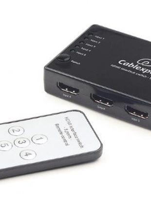 Адаптер Перемикач HDMI Cablexpert DSW-HDMI-53 (5 портів) (код ...
