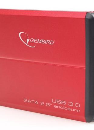 Кишеня зовнішня 2.5'' Gembird EE2-U3S-2-R для SATA дисків, USB...