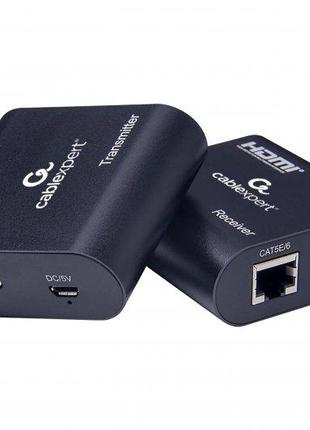 Подовжувач HDMI-RJ45 (F/F) Cablexpert, до 60м, Black (DEX-HDMI...