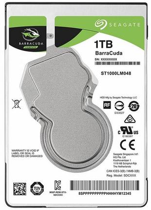 Жорсткий диск 2.5" 1TB Seagate Barracuda 5400rpm, 128MB, SATA ...