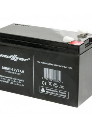 Акумуляторна батарея Maxxter 12В 7Aг (MBAT-12V7AH) (код 82399)