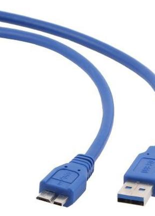 Кабель USB3.0-microB 3м Cablexpert, синій (CCP-mUSB3-AMBM-10) ...