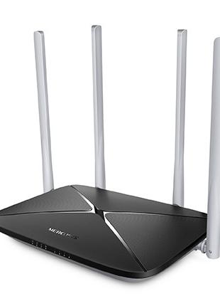 Маршрутизатор Mercusys AC12 (AC1200 Dual Band Wireless Router,...