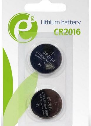 Батарейки CR2016 EnerGenie EG-BA-CR2016-01 Lithium BL (2шт) (к...