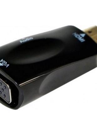 Адаптер HDMI->VGA (M/F) Cablexpert, v1.4, Black (A-HDMI-VGA-02...
