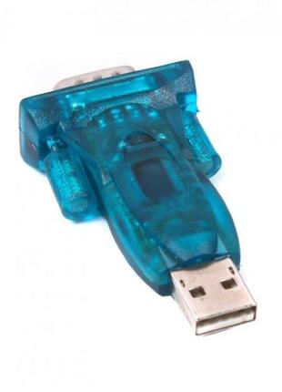 Адаптер USB->COM (M/M) Viewcon, 9pin, блакитний (VE 066) (код ...