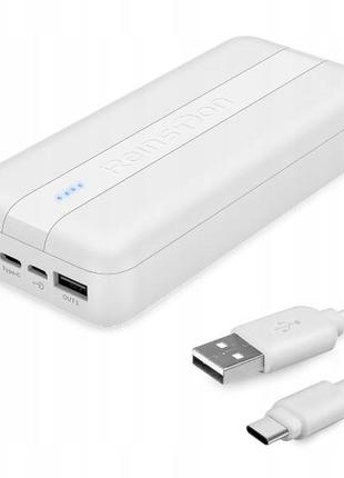 Повербанк Power bank Reinston 20000 mAh EPB028 USB-C 2 xUSB