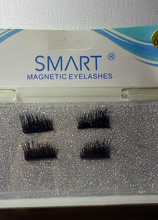 Магнитные накладные ресницы Magnetic lashes Черные на 2 магнита