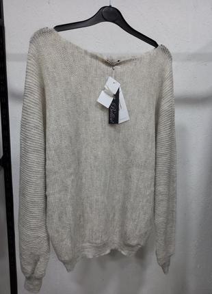 Джемпер ніжної пряжі светр / свитер слоновая кость кофта