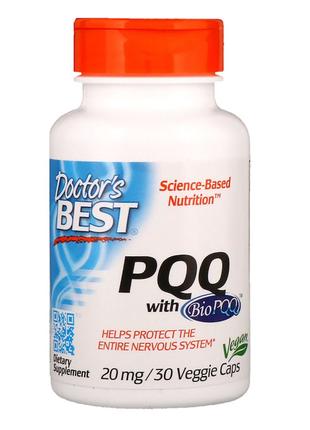 Пирролохинолинхинон PQQ, Doctor's Best, 20 мг, 30 вегетарианск...
