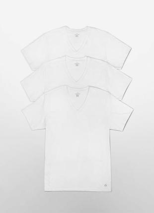 Новый набор calvin klein футболки (ck 3-pack white) с америки s