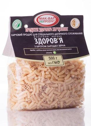Макарони «ЗДОРОВ'Я» №11 зі шротом зародку зерна (0,5 кг)