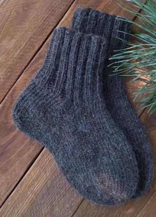 Шерстяные носки 36-37 р - вязаные носки для дома - теплые зимн...