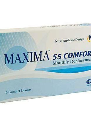 Контактні Лінзи "Maxima 55 Comfort Plus" Англія 1 міс.