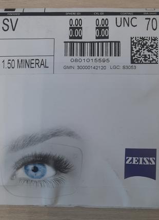 Линзы для Очков Carl Zeiss Германия 1.5 UNC - Стекло